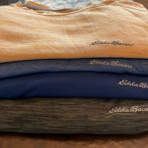 4 Pack Eddie Bauer FreeDry Heather Tshirts Athletic